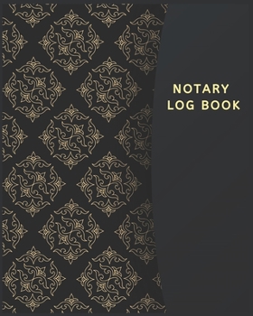 Paperback Notary Log Book: Luxury Black Notary Public, Notary Public Journal: Notary Records Journal: Official Notary Journal - Public Notary Rec Book