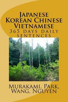 Paperback 365 Days Japanese Korean Chinese Vietnamese Book