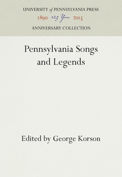 Hardcover Pennsylvainia Songs and Legends Book