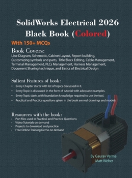 Hardcover SolidWorks Electrical 2026 Black Book: (Colored) Book