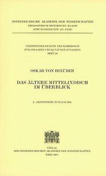 Paperback Das Altere Mittelindisch Im Uberblick [German] Book