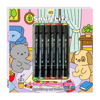Paperback Snug Life: A Cosy Colouring Book and Markers Book