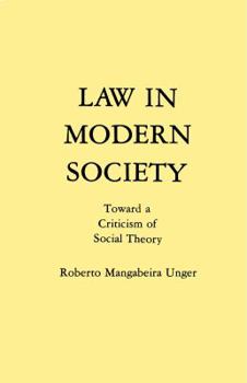 Paperback Law in Modern Society: Toward a Criticism of Social Theory Book