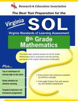 Paperback Virginia Sol Grade 8 Math Book