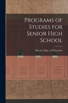 Paperback Programs of Studies for Senior High School Book