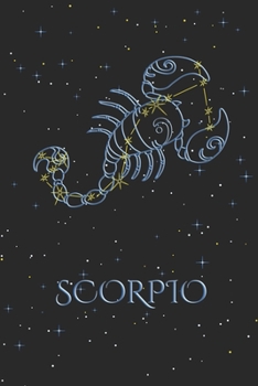 Notebook - Zodiac Sign Scorpio: Horoscope Notepad, Astrology Journal, Diary, 120 Pages, blanc Dot Grid, 6" x 9"