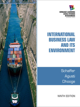 Hardcover International Business Law and Its Environment Book