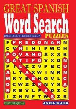 Paperback GREAT SPANISH Word Search Puzzles [Spanish] Book