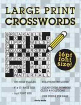 Paperback Large Print Crosswords [Large Print] Book