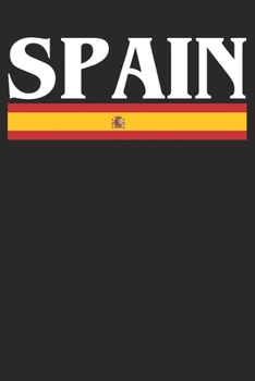 Paperback Notebook: Spain Gift Dot Grid 6x9 120 Pages Book