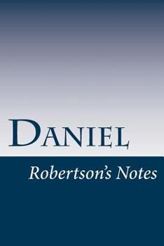 Paperback Daniel: Robertson's Notes Book