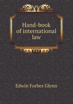 Paperback Hand-book of international law Book