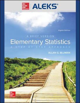 Unknown Binding Aleks 360 Access Card (52 Weeks) for Elementary Statistics: A Brief Version Book