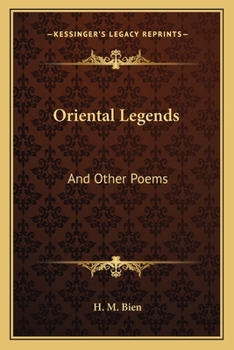 Paperback Oriental Legends: And Other Poems Book