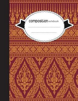 Paperback Composition Notebook, 8.5 x 11, 110 pages: Grouy-Cherng Teppanom 1: (School Notebooks) Book