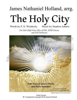 Paperback The Holy City: For Solo High Voice (Db) SATB Choir and Orchestra Book