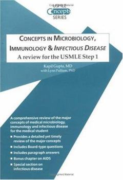 Paperback Concepts in Microbiology, Immunology, and Infectious Disease: A Review for the USMLE Step 1 Book
