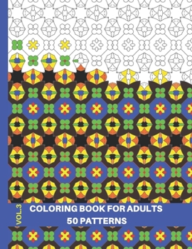 Paperback Geometric Coloring Book for Adults: Geometric Coloring Book for Adults Relaxation, Volume 3, 8.5x11 Book