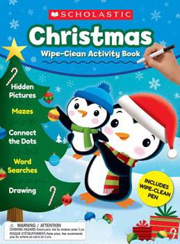 Spiral-bound Christmas Wipe-Clean Activity Book