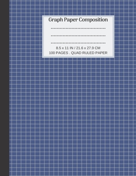 Paperback Graph Paper Notebook: Grid Paper for Math & Science Students (8.5 x 11), Quad Ruled, 100 Sheets . Book