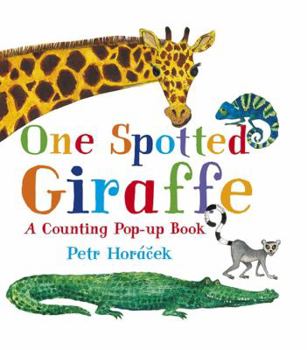 Hardcover One Spotted Giraffe: A Counting Pop-Up Book