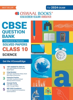 Oswaal CBSE Class 10 Science Question Bank 2023-24 Book