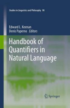 Paperback Handbook of Quantifiers in Natural Language Book