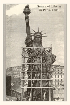 Paperback Vintage Journal Construction of the Statue of Liberty Book
