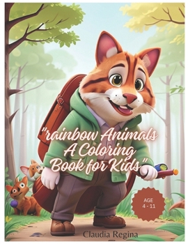 Paperback Rainbow Animals - A Coloring Book for Kids Book