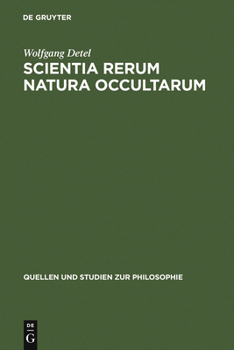 Hardcover Scientia rerum natura occultarum [German] Book