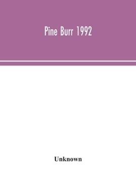Paperback Pine Burr 1992 Book