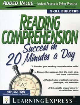 Paperback Reading Comprehension Success in 20 Minutes a Day Book