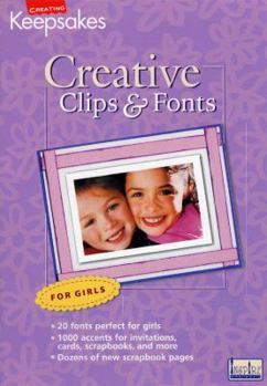 DVD Cd Clips & Fonts Girls Book