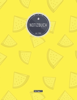 ZMUDACE Notizbuch Blanko: in DIN A4 Softcover | "ZB049 Melone" |156 leere Seiten mit persönlichem Register + Seitenzahlen | Zeichenbuch, Skizzenbuch, ... zum Selbstgestalten (German Edition)