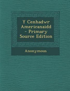 Paperback Cenhadwr Americanaidd Book