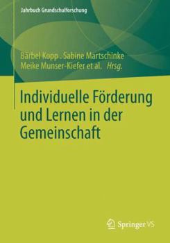 Paperback Individuelle Förderung Und Lernen in Der Gemeinschaft [German] Book