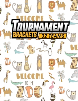 Paperback Tournament Brackets - 32 Teams Book