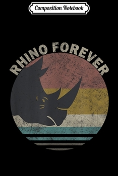 Composition Notebook: Vintage Rhino gift - Rhino Spirit Animal  Journal/Notebook Blank Lined Ruled 6x9 100 Pages