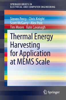 Paperback Thermal Energy Harvesting for Application at Mems Scale Book