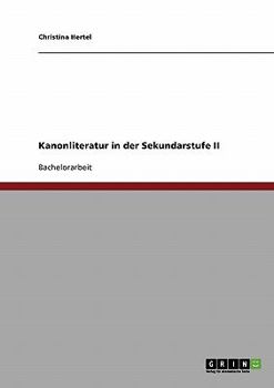 Paperback Kanonliteratur in der Sekundarstufe II [German] Book