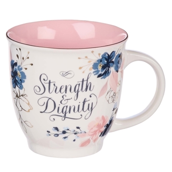 Misc. Ceramic Mug Strength & Dignity Proverbs 31:25 Book