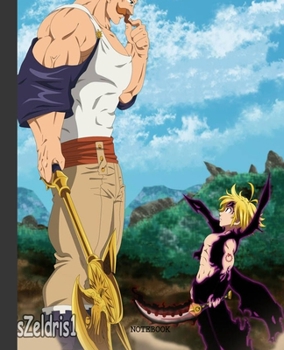 Notebook: Anime Seven Deadly Sins Soft Glossy Cover Graph Paper Pages Book 7.5 x 9.25 Inches 110 Pages