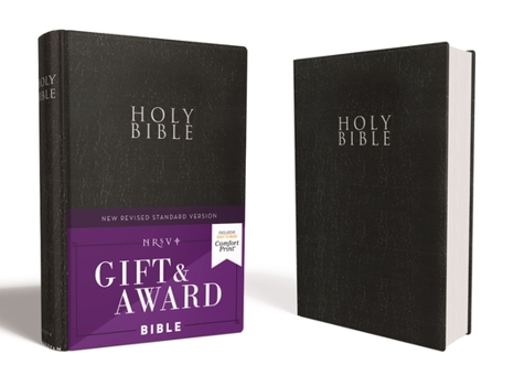 Paperback Nrsv, Gift and Award Bible, Leather-Look, Black, Comfort Print Book