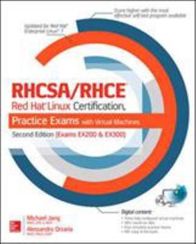 Paperback RHCSA/RHCE Red Hat Linux Certification Practice Exams with Virtual Machines (Exams EX200 & EX300) Book