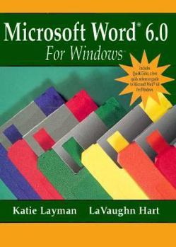 Paperback Microsoft Word 6.0 for Windows Book