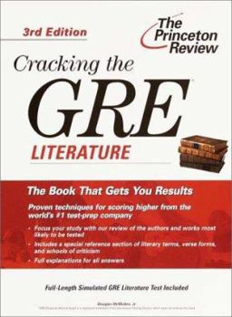 Paperback Cracking the GRE Literature, 3rd Edition Book