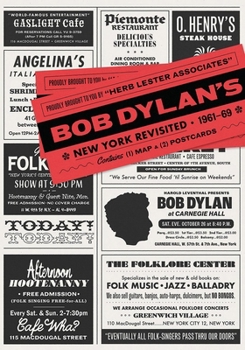 Map Bob Dylan's New York Revisited: 1961-69 Book