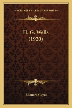 Paperback H. G. Wells (1920) Book
