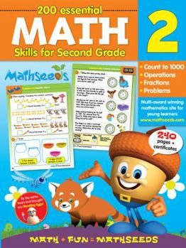 Flexibound Math for 2nd Grade Workbook - 200 Essential Math Skills (Reading Eggs) Book