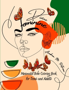 Paperback Divine Feminine: Bohemian Aesthetic Line Art - Unique Wall Art pages - Promotes Relaxation and Inner Calm, Relieves Stress, Soothes Anx Book